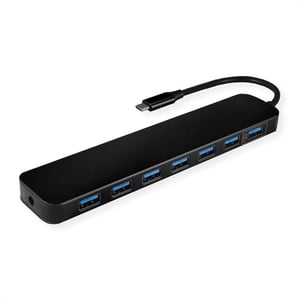 VALUE 14.99.5040 USB 3.2 Gen 1 (3.1 Gen 1) Type-C Hubs and Switches, 5000 Mbit/s, Black