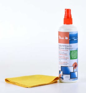 Peach 313282 Reinigungsset für LCD-/TFT-/Plasma-Geräte Reinigungsspray für Geräte 250 ml