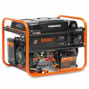Daewoo GDA 6500E generator 5000 W 30 l bensin orange, svart
