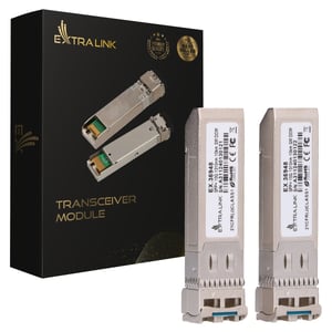 Extralink akotuvas SFP+ 10G 1310 nm 2-pack | SFP+-modul | Envägs, LC, 10 km, avsedd för HP/ARUBA-nätverksmoduler
