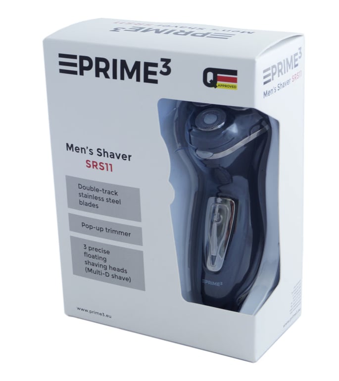 PRIME3 SRS11 maszynka do golenia Golarka rotacyjna Przycinarka Czarny, Srebrny