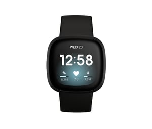 Fitbit Versa 3 4,01 cm (1,58") AMOLED 40 mm Digital Svart Wi-Fi GPS