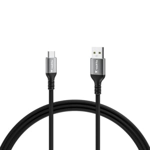 Varta 57935 2 m USB Cable (USB-A to USB-C), Black, Gray
