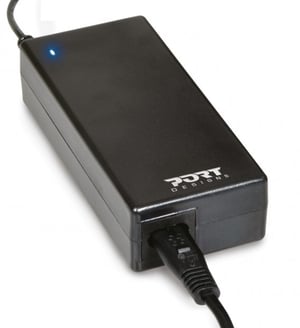 Port Designs 900007-HP adapter zasilający/ inwentor Wewnętrzna 90 W Czarny