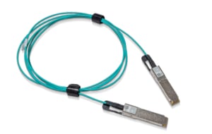 Nvidia MFS1S00-H005V 5 m InfiniBand/Fiber Optic Cable, QSFP56, Black, Blue