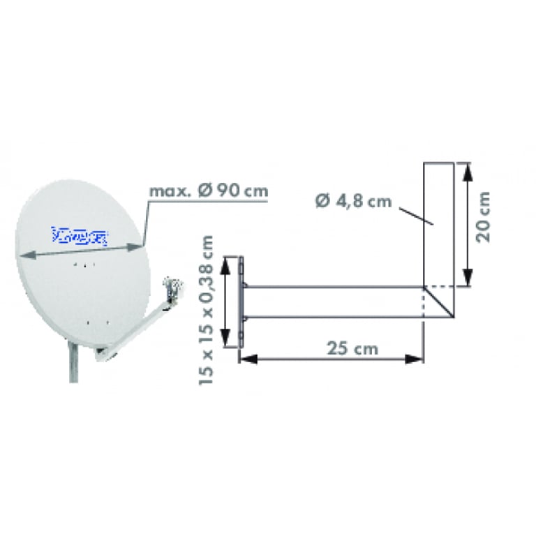 Schwaiger WAH25A 001 Stal nierdzewna Aluminium