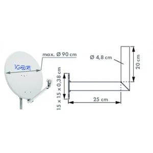 Schwaiger WAH25A 001 Stal nierdzewna Aluminium