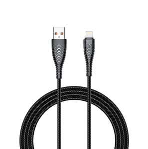 VEGER CABLE USB-A/LIGHTNING 2.0 1,2 m SCHWARZ USB-Kabel USB 2.0 1,2 m USB-C USB-A Schwarz