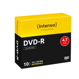 Intenso DVD-R 4.7GB, 16x, 4.7 GB, 10 pcs.