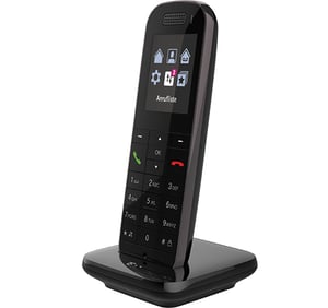 Telekom Speedphone 52 DECT-Telefon Name und Identifizierung des Anrufers Schwarz