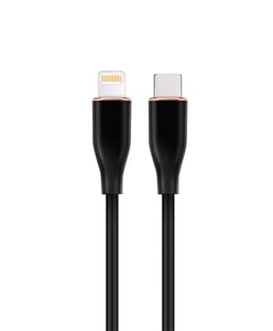 Gembird GMB Audio CC-USB2S-CM8PM-1.5M-BK 1.5 m Lightning Cable, Black
