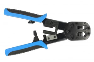DeLOCK 86450 Kabelpresszange Werkzeugset Schwarz, Blau