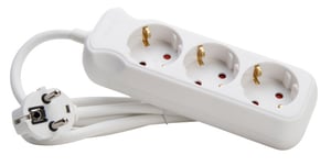 EFB Elektronik ESP.30.1K rozgałęziacz 1,4 m 3 x gniazdo sieciowe Wewnętrzna Biały