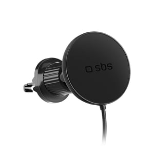 SBS TESUPPMAG15WVENT Ladegerät für mobile Geräte Smartphone Schwarz Zigarettenanzünder Kabelloses Laden Automatisch