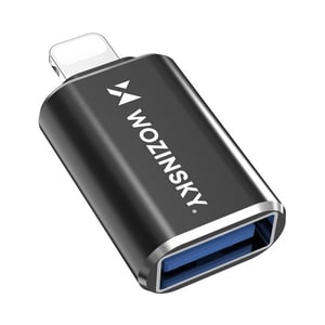 Wozinsky 5907769378959 przejściówka do kabli USB-A Lightning Czarny