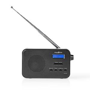 Nedis RDDB1000BK Portable Digital Radio, Black