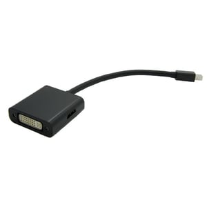 VALUE Mini DisplayPort – DVI/DP/HDMI-adapter, Mini DP M – DVI/DP/HDMI F Svart