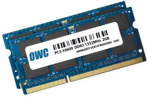 OWC OWC1333DDR3S04S minnesmodul 4 GB 2 x 2 GB DDR3 204-stifts SO-DIMM