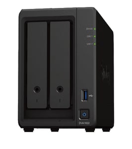 Synology DVA1622 nätverksövervakningsserver, Tower Gigabit Ethernet