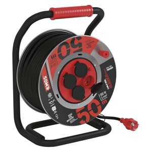 Emos P084504 Surge Protector Black, Red 4 x 230 V 50 m power outlet