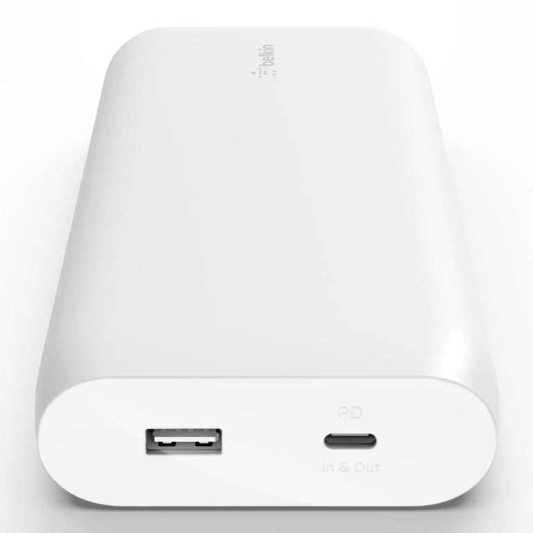 фото Зовнішній акумулятор (павербанк) Belkin 20000mAh 30W White (BPB002BTWT)