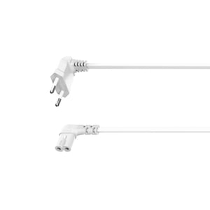 Hama 00137227 Power Cable, White, 3 m