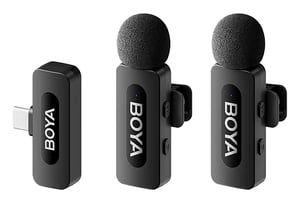 BOYA BY-V20 (V2.0) Czarny Mikrofon przypinany