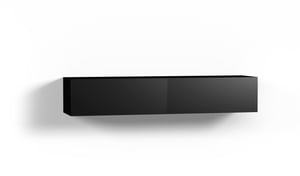 Tuckano Szafka RTV NEGRO 160x40xH.30 czarny/czarny mat