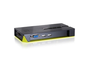 LevelOne KVM-0422 KVM-Switch Schwarz, Grün