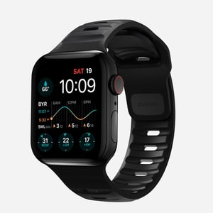 Nomad Sport Strap Band Czarny Aluminium, Guma