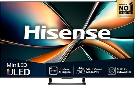 Hisense 65U7Q 165,1 cm (65") 4K Ultra HD Smart TV Wi-Fi Czarny 500 cd/m²