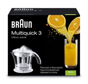 Braun Multiquick MPZ9 elektryczna wyciskarka do cytrusów 20 W Przezroczysty