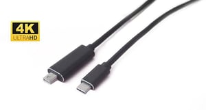 Microconnect USB3.1CMDP3 externe USB-Grafikkarte 3840 x 2160 px Schwarz