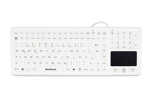 Baaske Medical Meditouch BLT03 klawiatura Medyczna USB QWERTZ Niemiecki Biały