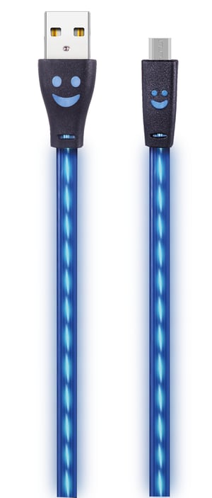 2GO 795535 kabel USB 1 m USB B Micro-USB B Niebieski