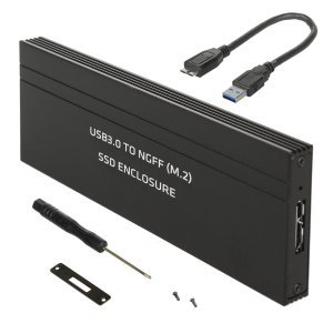 Maclean MCE582 Festplattengehäuse SSD-Gehäuse Schwarz M.2
