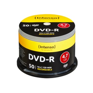 Intenso DVD-R 4.7GB, 16x, 4.7 GB, 50 pcs.