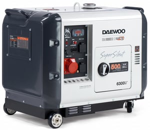 Daewoo DDAE 9000SSE-3 generator 6000 W 15 l diesel Svart, Vit