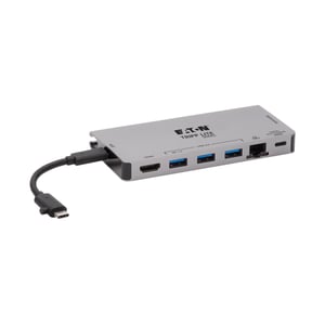 Tripp Lite U442-DOCK5D-GY Wired USB 3.2 Gen 1 (3.1 Gen 1) Type-C Docking Station, Gray