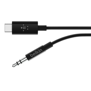 Belkin RockStar™ 3,5-mm-Audiokabel mit USB-C™-Anschluss, schwarz