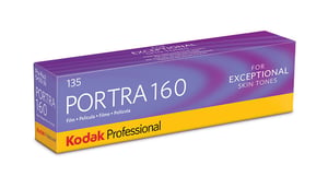 Kodak PORTRA 160 / 135 färgnegativfilm, 36 bilder.