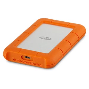 LaCie Rugged USB-C externe Festplatte 4 TB 5400 U/min 2,5" USB Typ-C 3.2 Gen 1 (3.1 Gen 1) Orange, Silber