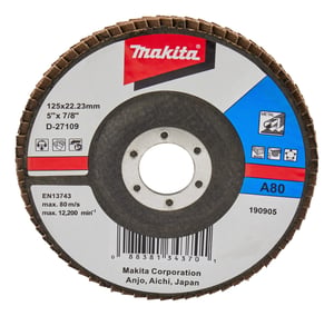 Makita D-27109 Rotationsschleifwerkzeug / Verbrauchsmaterial: Metall, Kunststoff, Holz, Schleifscheibe