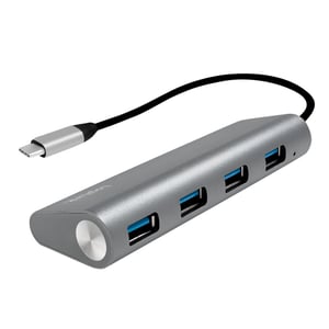 LogiLink UA0309 USB 3.2 Gen 1 (3.1 Gen 1) Type-C-Hubs und -Konzentratoren, 5000 Mbit/s, grau