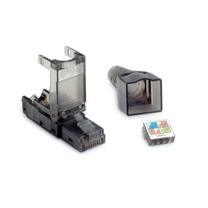 VALUE 26.99.0372 RJ45-kontakt, svart, genomskinlig