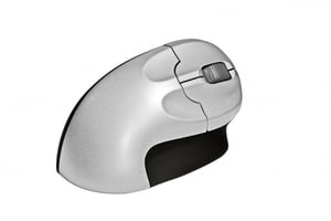 BakkerElkhuizen Grip Mouse Wireless – Maus für den Bürobereich, rechtshändig, RF-Funk, optisch, 1600 DPI