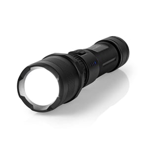 Nedis LTRR10WBK Flashlight, Black, LED Handheld Flashlight