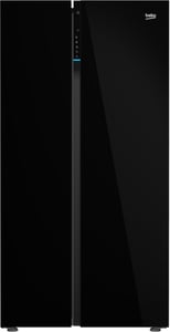 Beko GN163140ZGBN Side-by-Side Refrigerator-Freezer, Freestanding, 558 L, Black