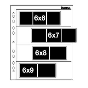 Hama Negative Sleeves, 60–70 mm, Glassine Matte Photo Album, 4 sheets, 60 x 70 mm