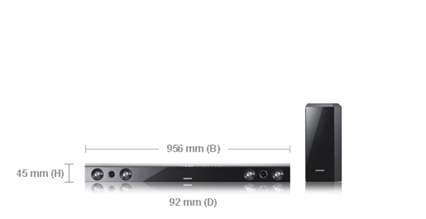 Samsung HW-C450 moduł głośników Czarny 2.1 kan. 300 W